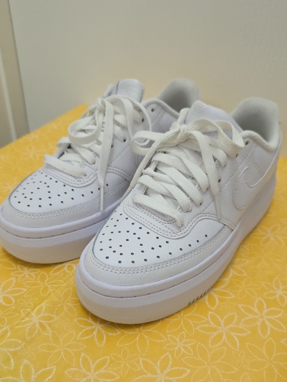 Nike Women's White Platform Sneakers